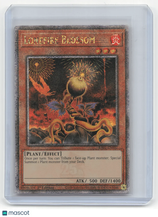 2008 Yu-Gi-Oh! Lonefire Blossom QCR 25TH ANI RARITY COLLECTIOION RA01-EN002 #RA01-EN002 English - Papa Joey's Collectibles