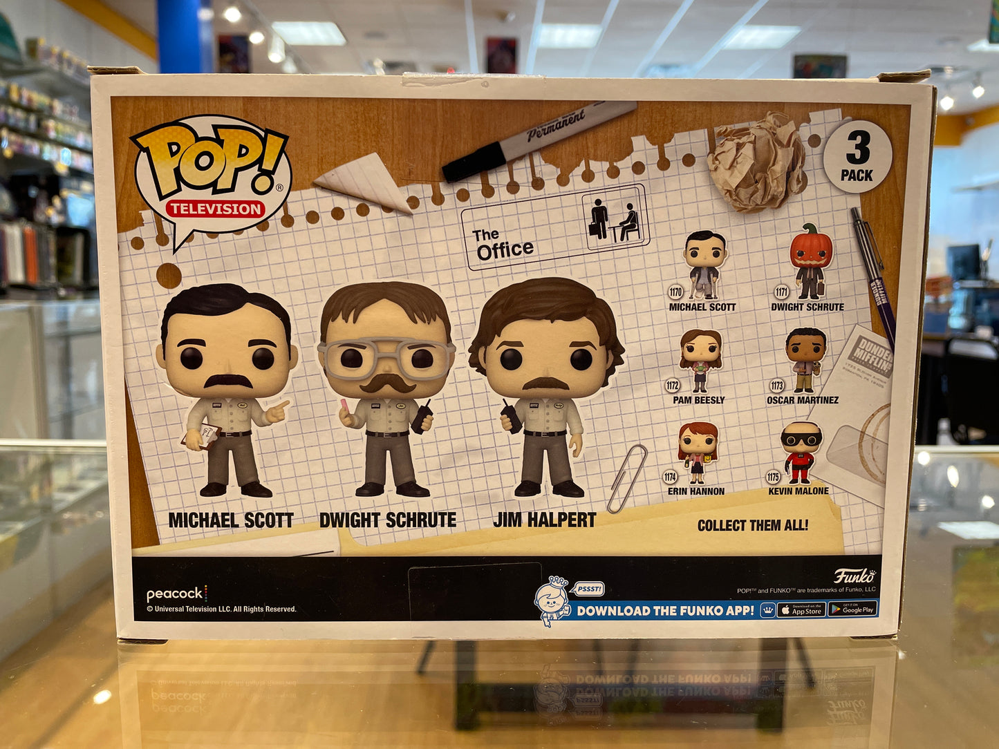 Funko The Office (US) Michael Scott/Dwight S./Jim H. #3 Pack (G,R) Walmart Excl.