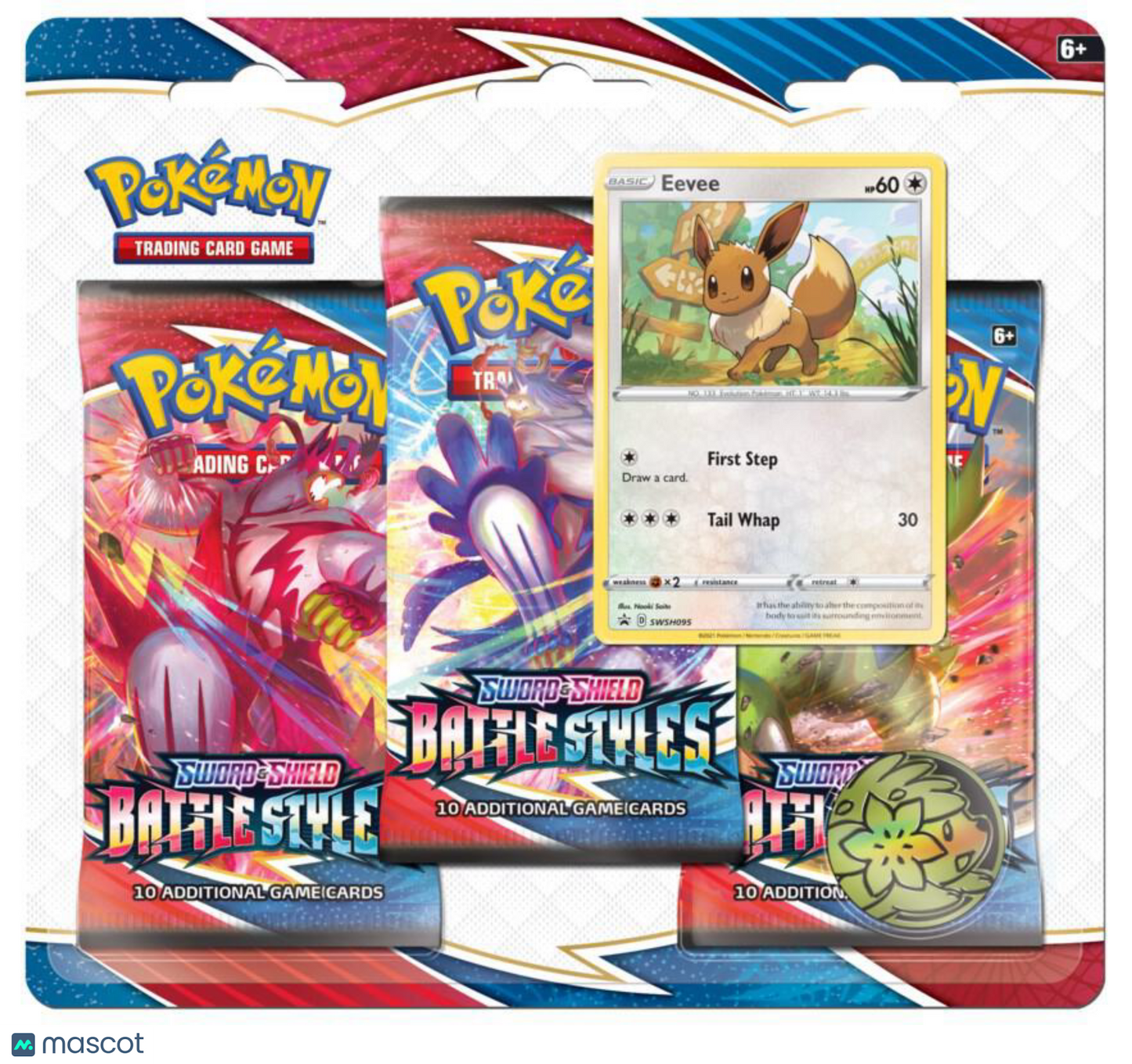 2021 Pokemon Sword & Shield Battle Styles 3 Pack Blister