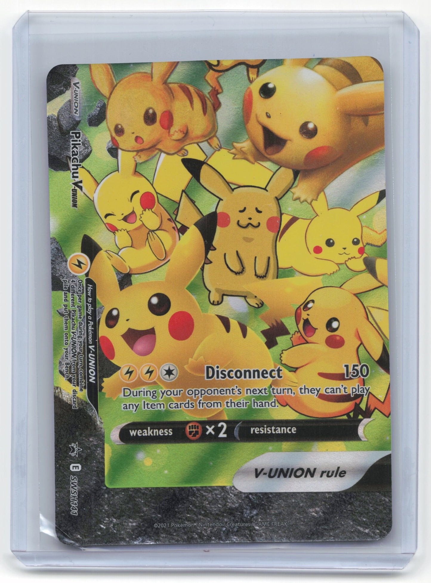 2021 Pokemon Pikachu V-Union SWSH Black Star Promos #SWSH139 (Full Set)