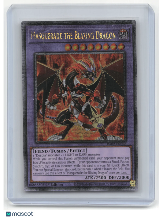 2021 Yu-Gi-Oh! Masquerade the Blazing Dragon 25TH ANNI RARITY COLL 2 #RA02-EN022 - Papa Joey's Collectibles