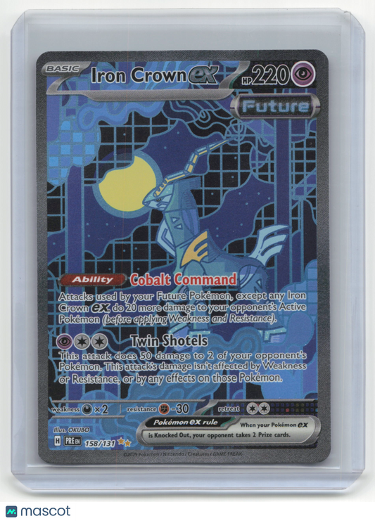 2025 Pokémon Iron Crown EX Prismatic Evolutions #158/131