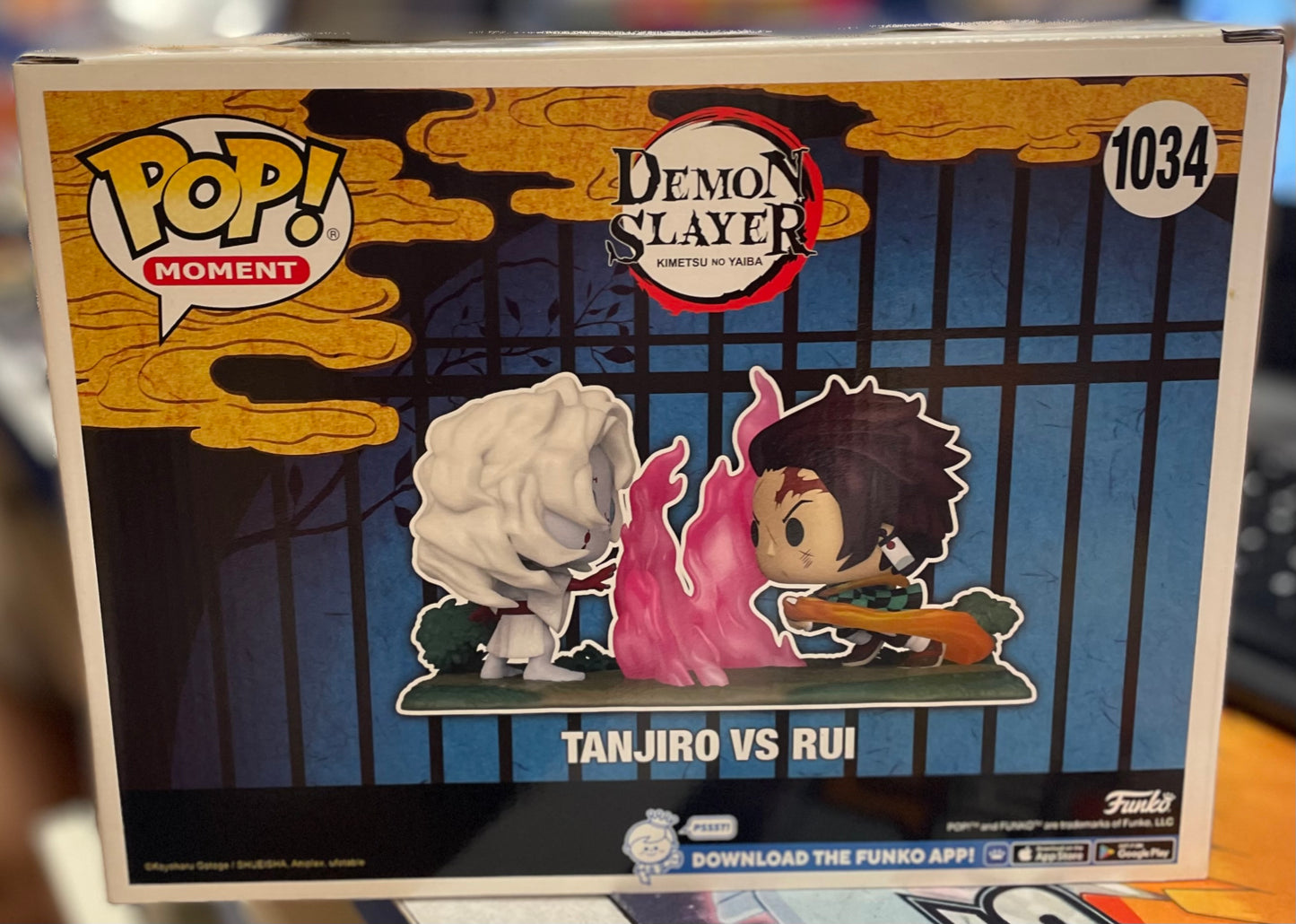 Funko Demon Slayer: Kimetsu no Yaiba Tanjiro vs Rui #1034 Very Good