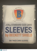 Beckett Shield Standard 130 Pt. Clear Glossy Card Sleeves 100 Ct