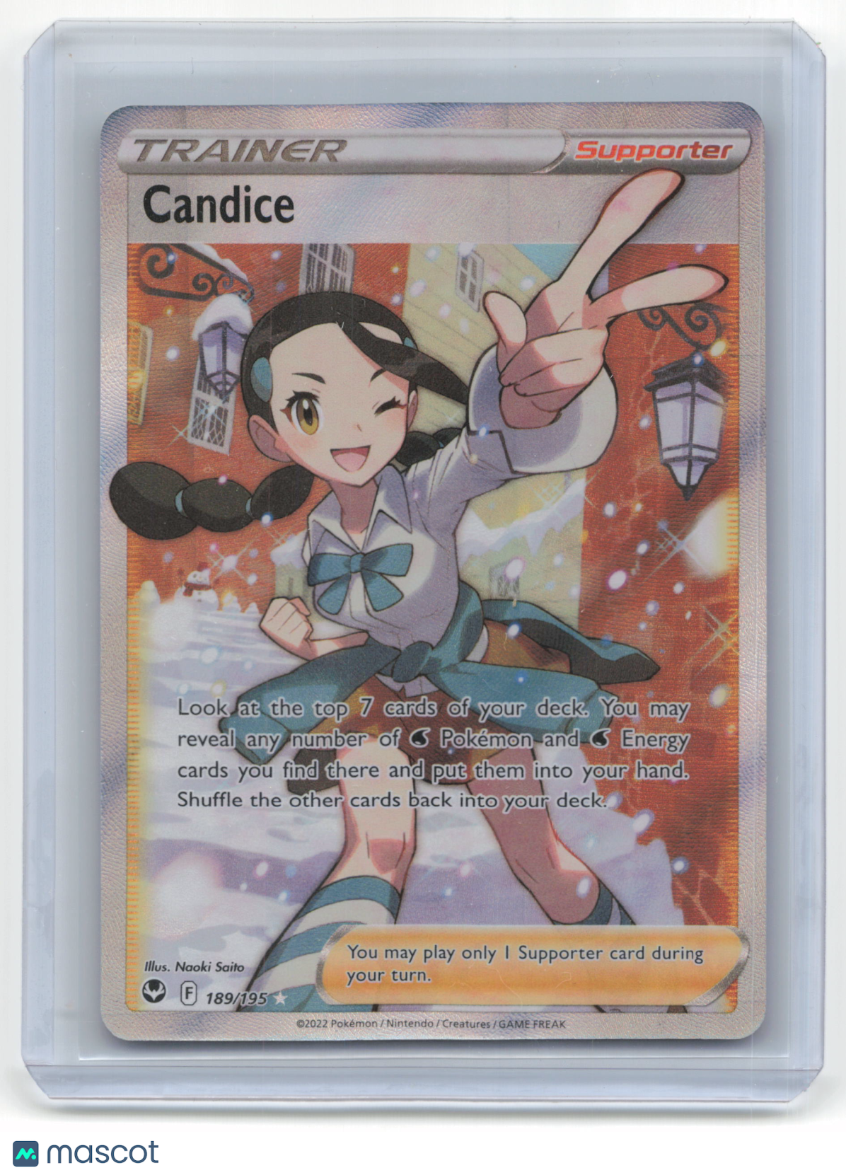Pokemon Candice 2022 Silver Tempest #189/195 FA