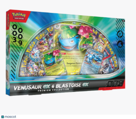 2025 Pokemon Scarlet & Violet Venusaur & Blastoise Premium Collection Box