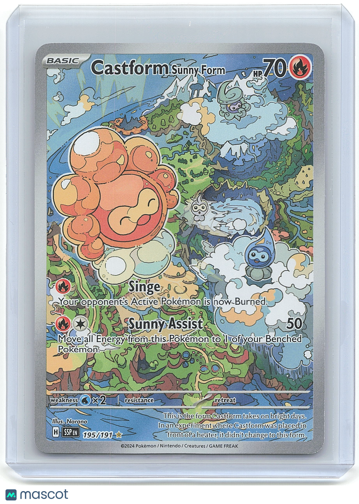 2004 Pokemon Castform Sunny Form #59/107
