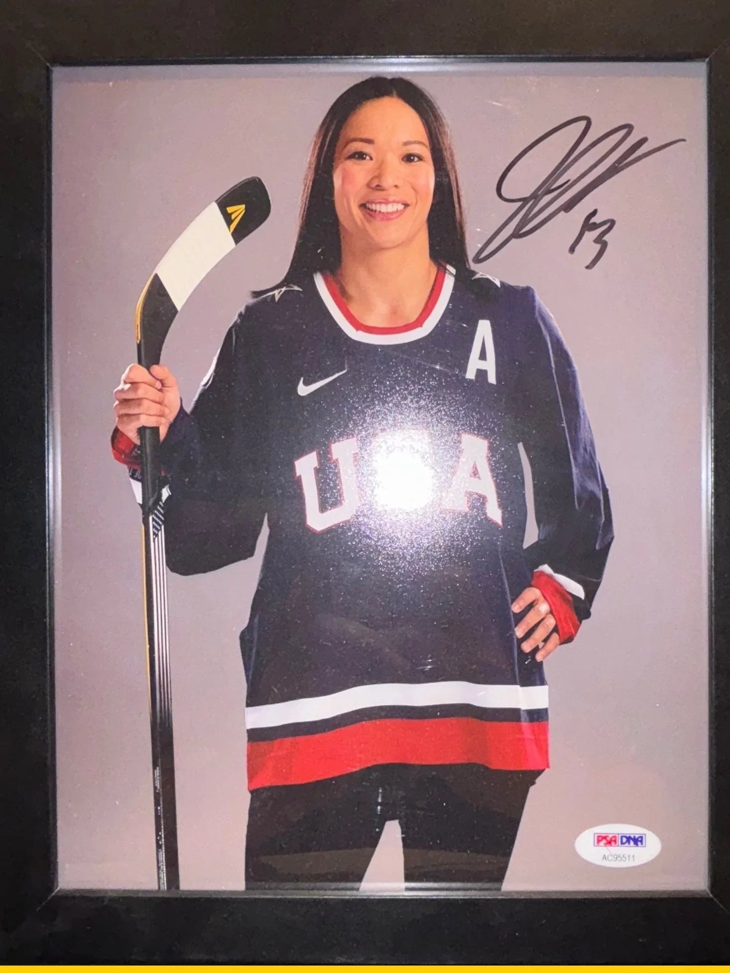Julie Chu Team USA Signed Photo w/ COA - Papa Joey's Collectibles