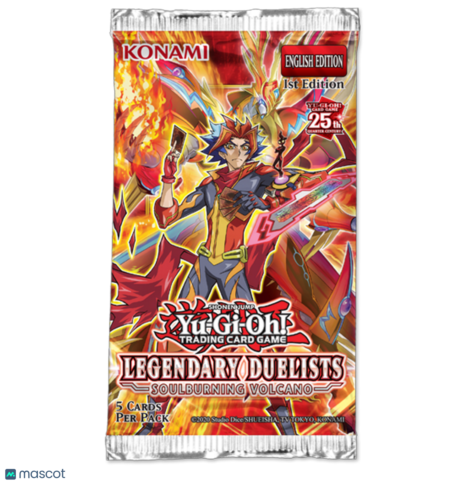 YuGiOh! Legendary Duelists Soulburning Volcano 25th Qtr. C. 1st Ed. Booster Pack