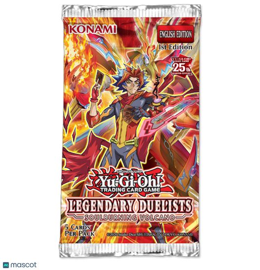 YuGiOh! Legendary Duelists Soulburning Volcano 25th Qtr. C. 1st Ed. Booster Pack