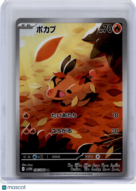 2025 Pokemon TCG Tepig Scarlet & Violet White Flare #096/086 Japanese - Papa Joey's Collectibles