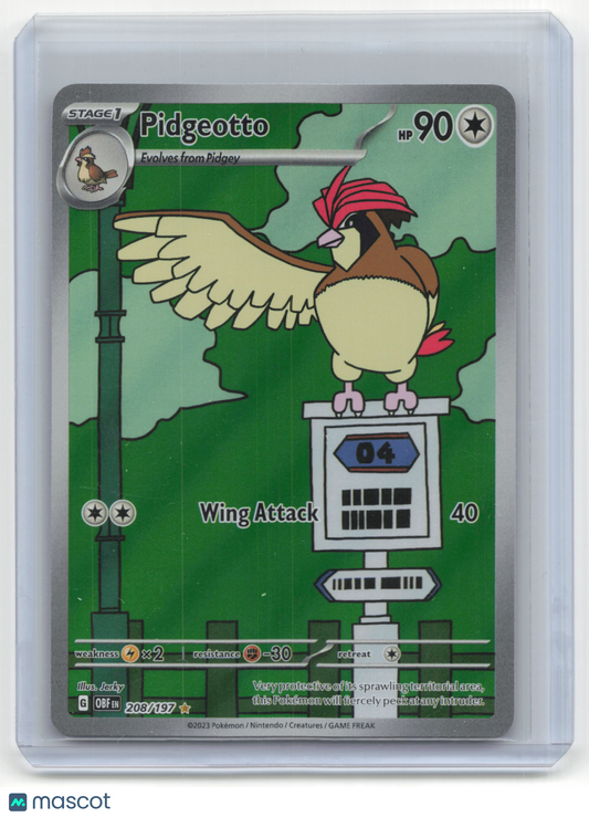 2023 Pokemon TCG Pidgeotto Obsidian Flames #208/197
