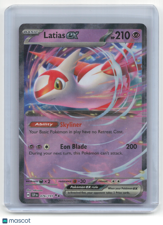 2024 Pokemon TCG Latias EX Surging Sparks #076/191