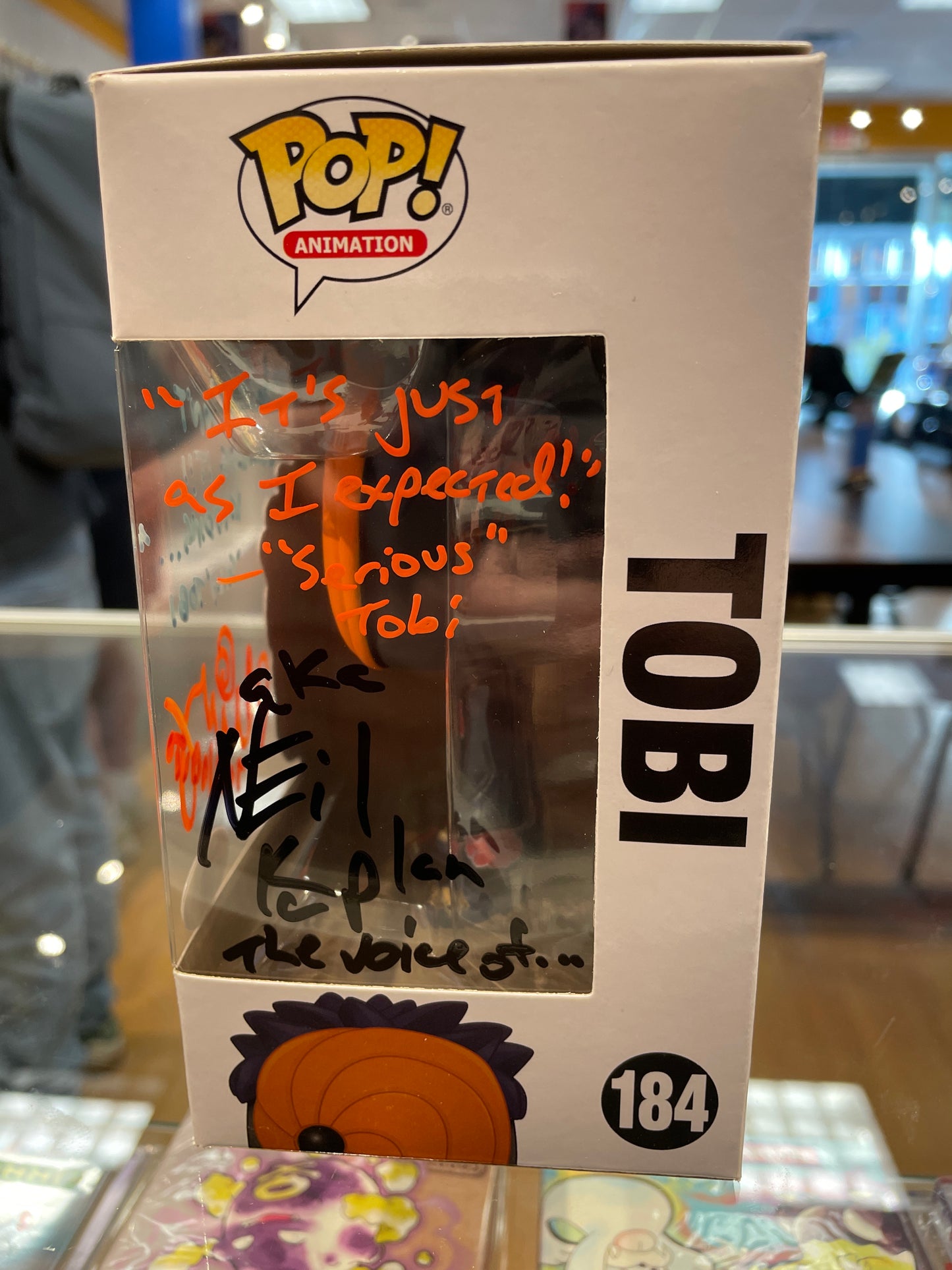 Funko Naruto Shippuden: Tobi #184 (Very Good) Michael Yurchak Auto JSA - Papa Joey's Collectibles