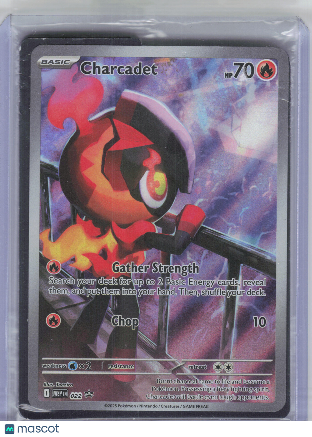 2025 Pokemon—Charcadet #022 Mega Evolution Promo—Black Star Promo Holo [Sealed]