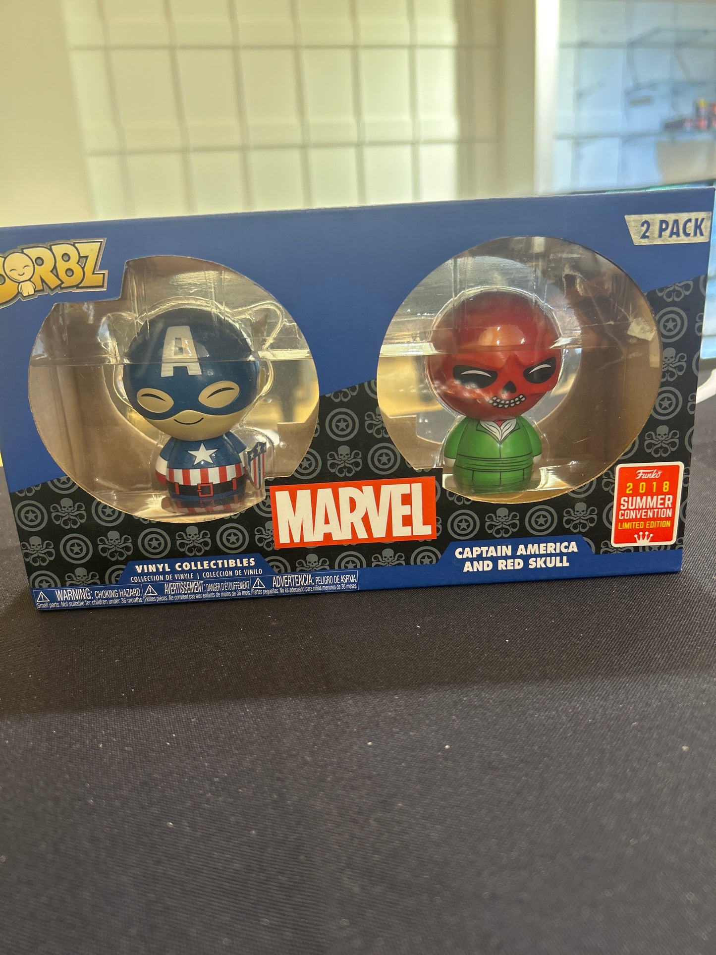 FUNKO DORBZ MARVEL Captain America & Red Skull 2 Pack 2018 Summer Convention Limited Edition