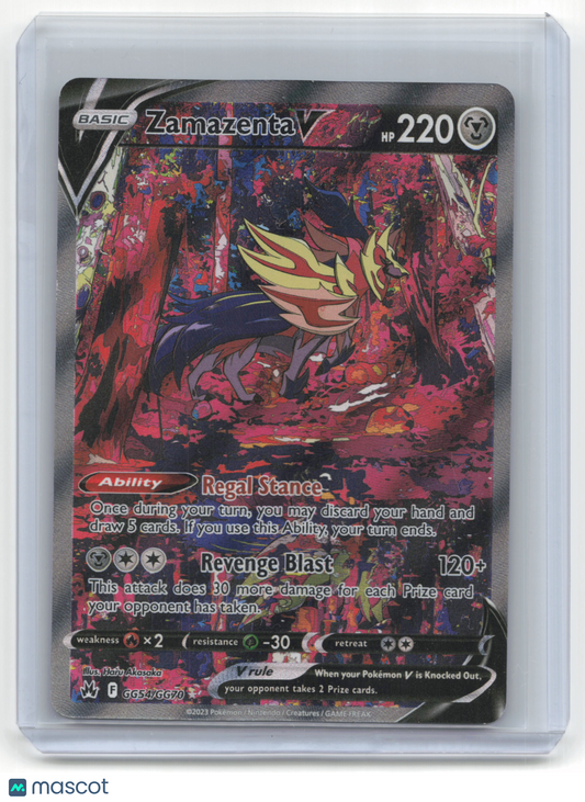 Pokemon Zamazenta V 2023 Crown Zenith #GG54/GG70 Lightly Played FA