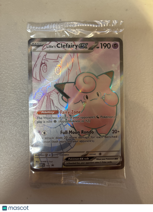 2025 Pokemon TCG Lillie's Clefairy EX Journey Together #SVP 195 Sealed Promo
