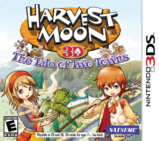 Harvest Moon 3D: The Tale of Two Towns (Nintendo 3DS) - Pre-Owned (Cartridge Only)