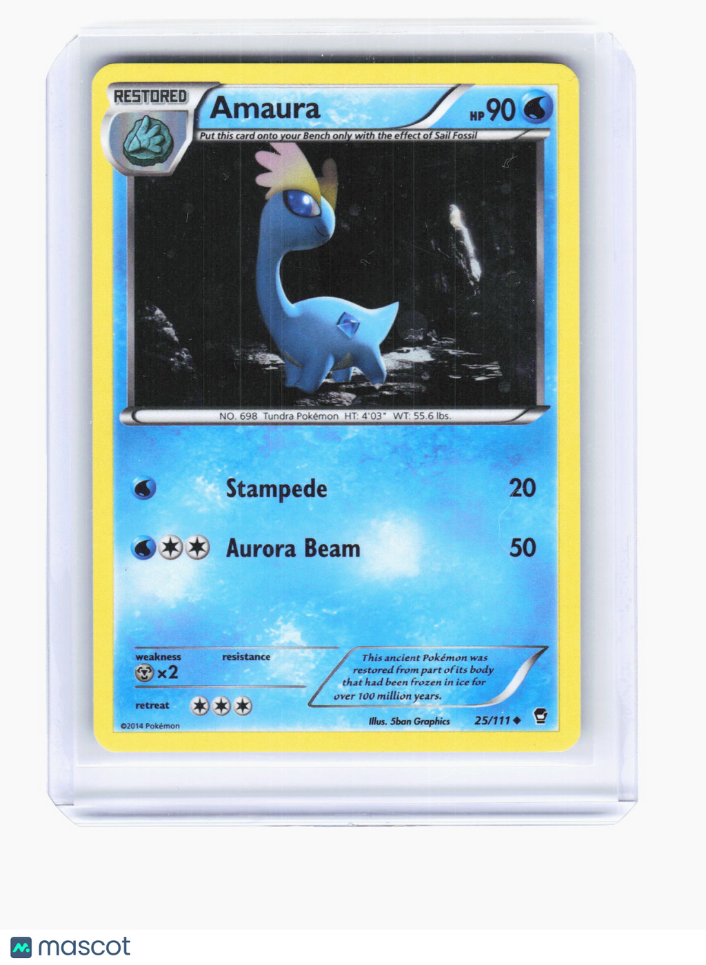2014 Pokemon—Amaura #25/111 Miscellaneous Cards & Products—Promo Holo