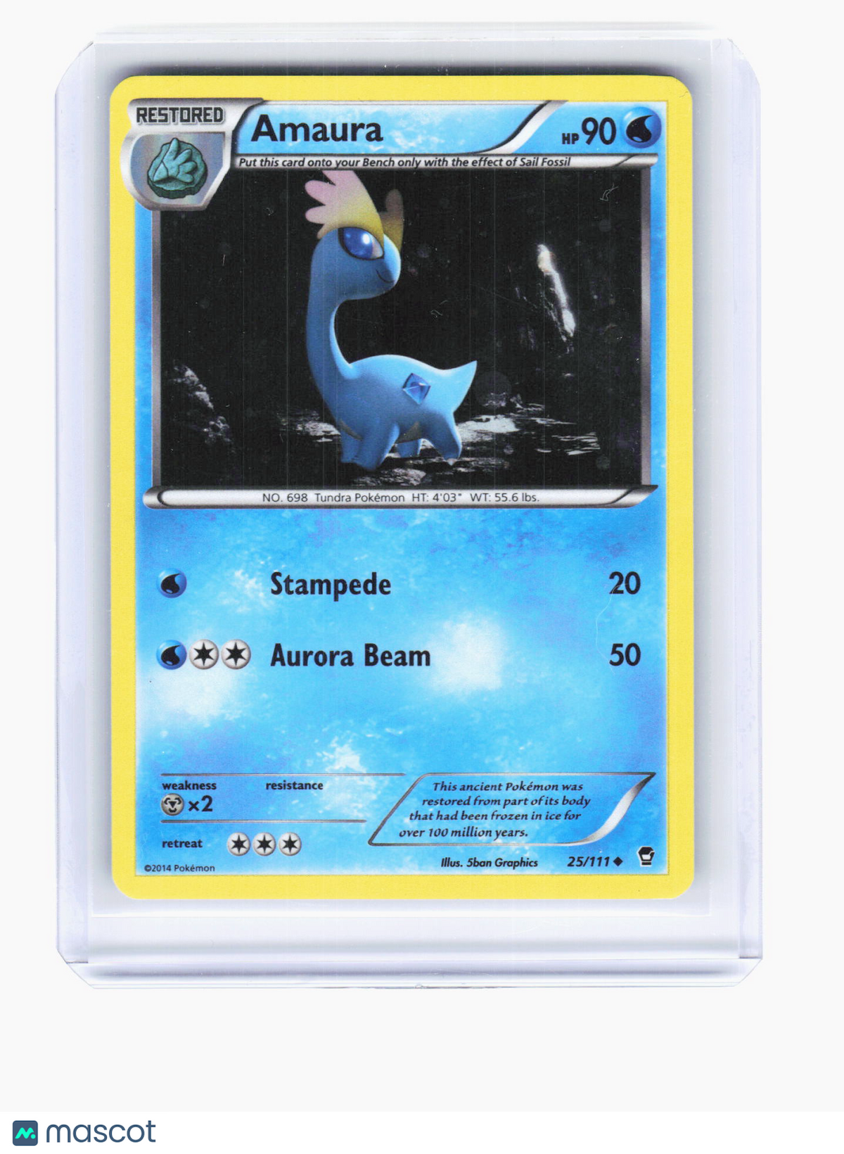 2014 Pokemon—Amaura #25/111 Miscellaneous Cards & Products—Promo Holo