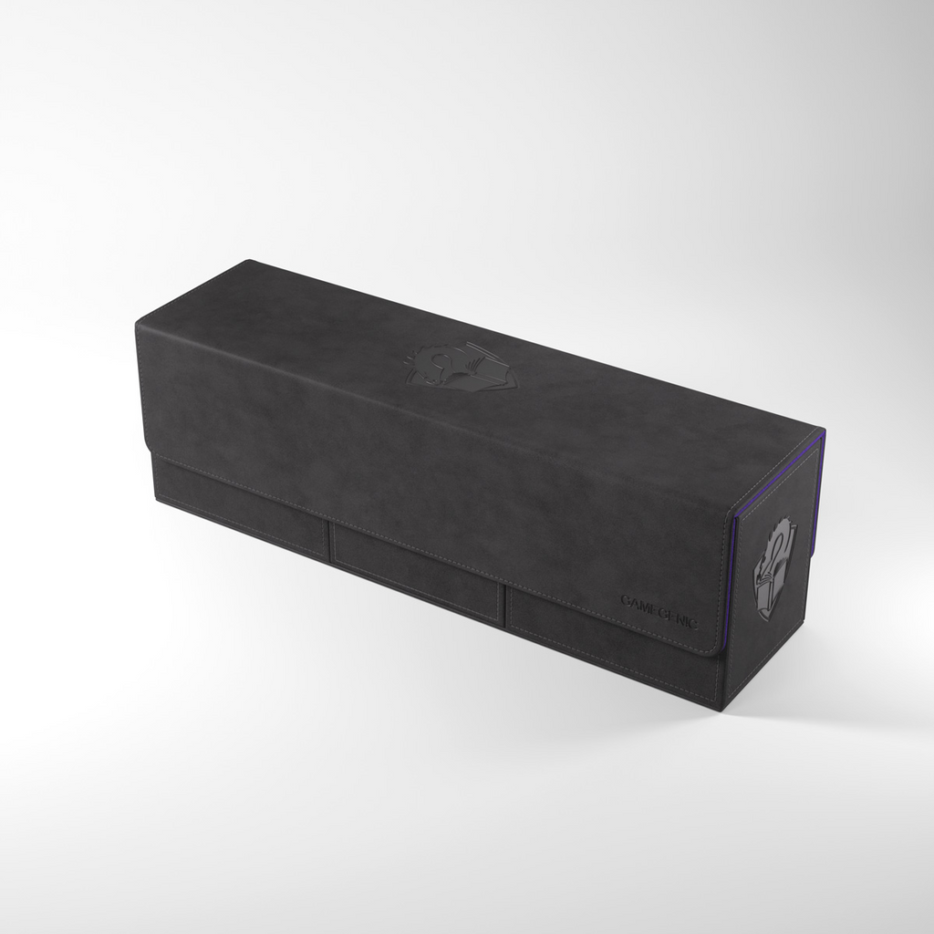 Gamegenic Black/Purple The Academic 266+ XL Convertible Deck Box