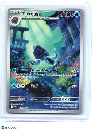 2025 Pokemon—Tirtouga #106/86 Black Bolt—Illustration Rare Holo