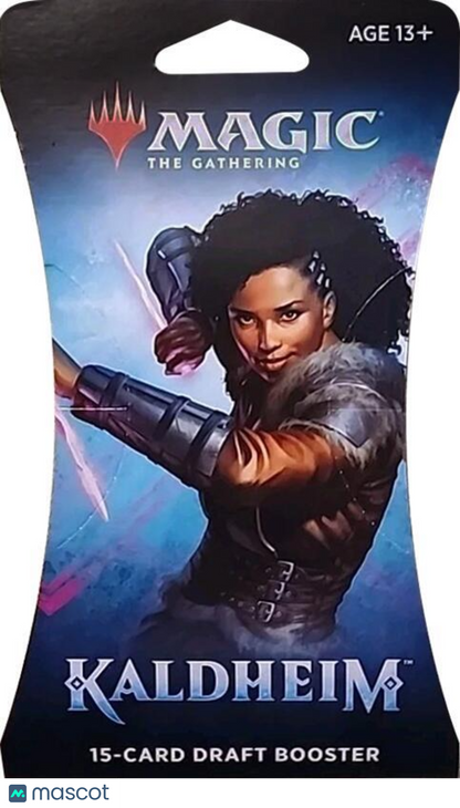 2021 Magic: The Gathering Kaldheim Sleeved Draft Booster Pack - Papa Joey's Collectibles
