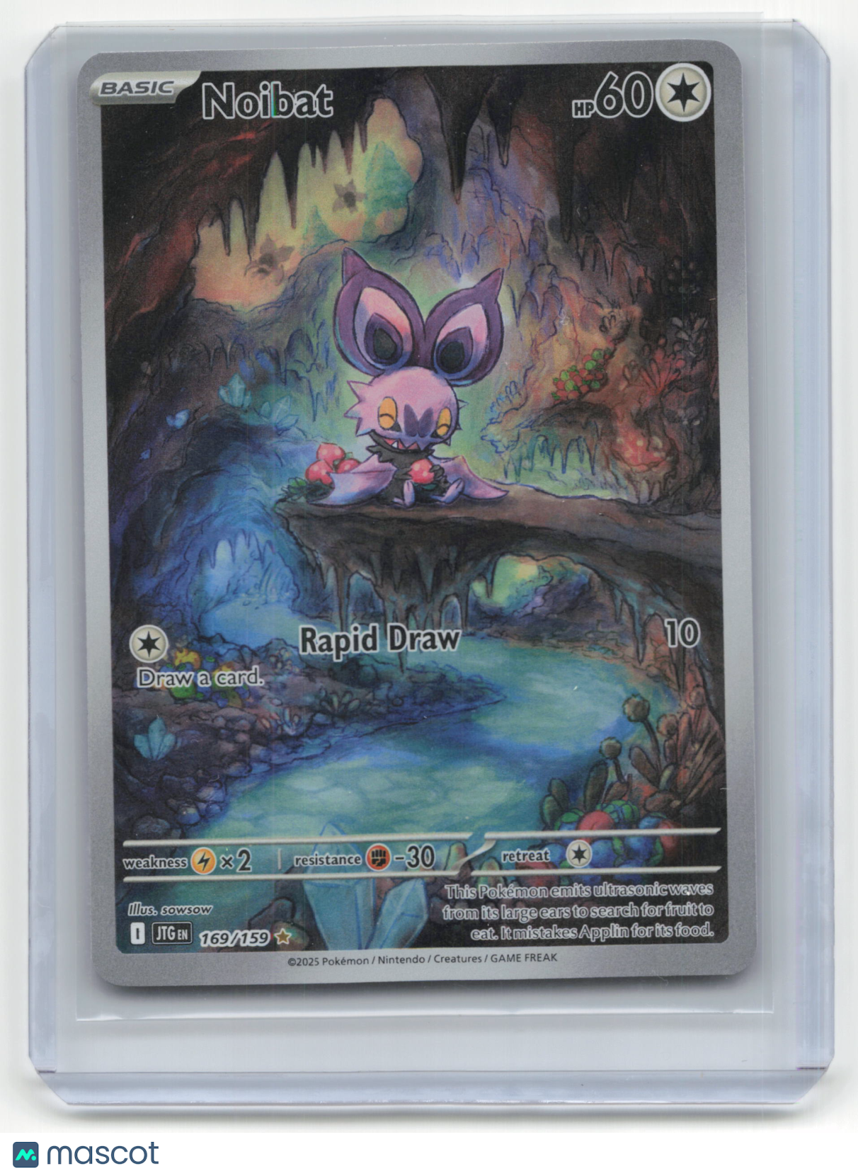2025 Pokemon Noibat White Flare #169/159 Near Mint