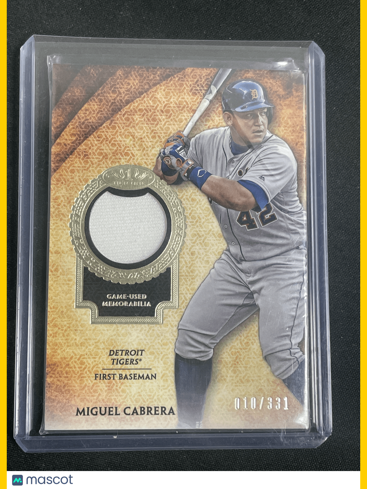 2023 Baseball Miguel Cabrera 010/331 Game-Used Memorabilia