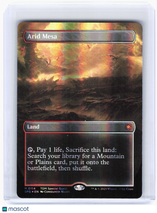 2025 Magic: The Gathering—Arid Mesa #0114 TDM Special Guests—Mythic Scale Foil