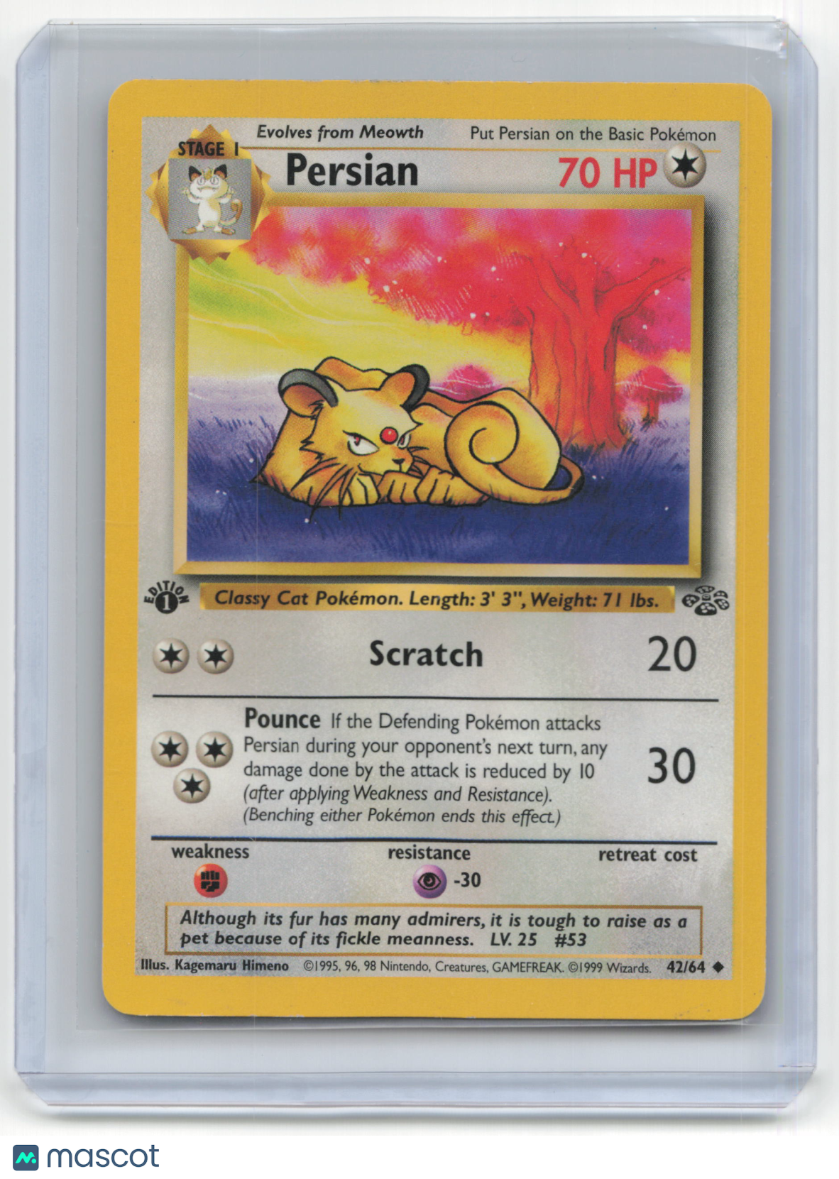 1999 Pokemon TCG Persian Jungle #42/64 Unlimited