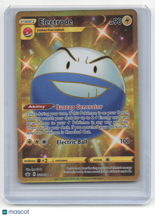 2021 Pokemon Electrode Chilling Reign #222/198 Near Mint SR