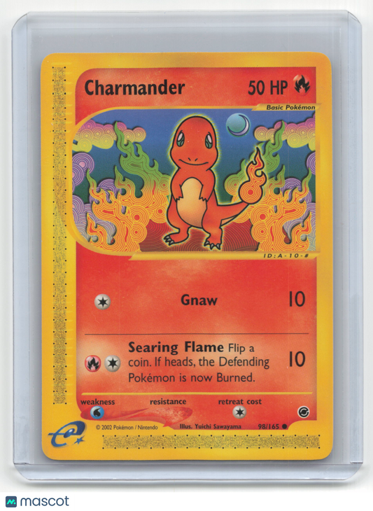 2002 Pokemon Charmander Expedition Base Set #98/165 Near Mint