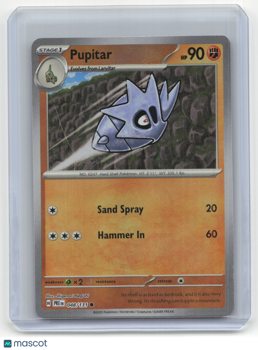 2025 Pokemon Pupitar Prismatic Evolutions #048/131 Masterball