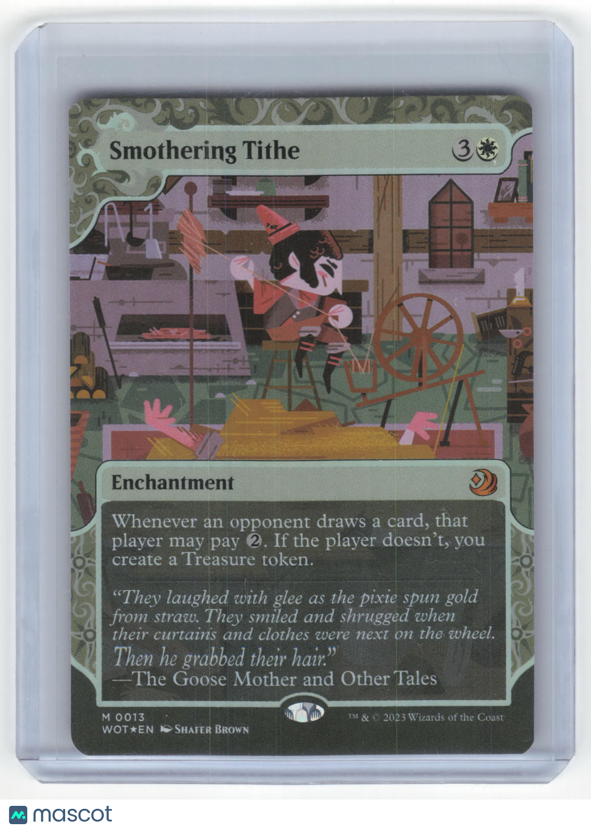 2023 MTG Smothering Tithe Wilds of Eldrained: Enchanted Tales #0035 Borderless