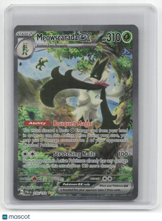 2023 Pokemon TCG Meowscarada EX Scarlet & Violet - Paldea Evolved #256/193