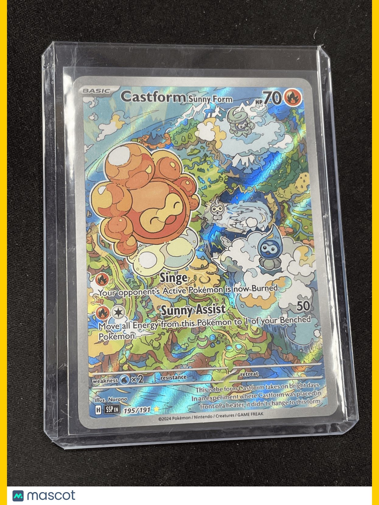 2023 Pokemon Castform Sunny Form #195/197 Holo