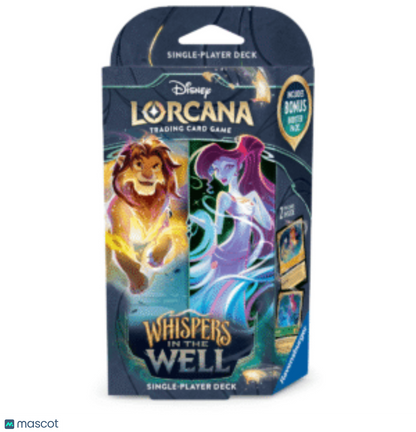 2025 Disney Lorcana TCG Whispers in The Well Amber & Emerald Starter Deck