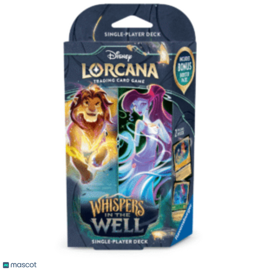 2025 Disney Lorcana TCG Whispers in The Well Amber & Emerald Starter Deck
