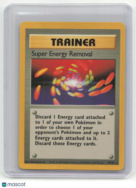 Super Energy Removal 1999 Pokemon Base Set #79/102