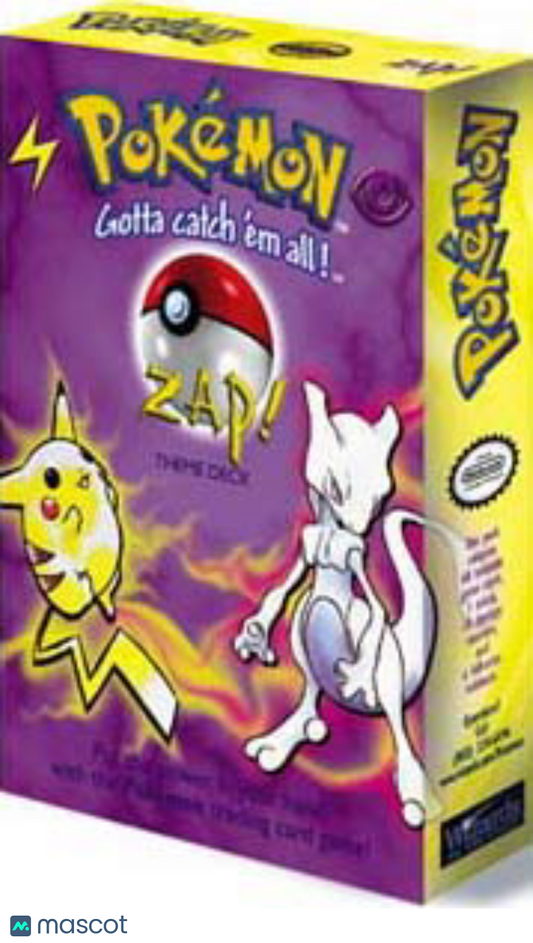 1999 Pokemon Base Set Zap! Theme Deck