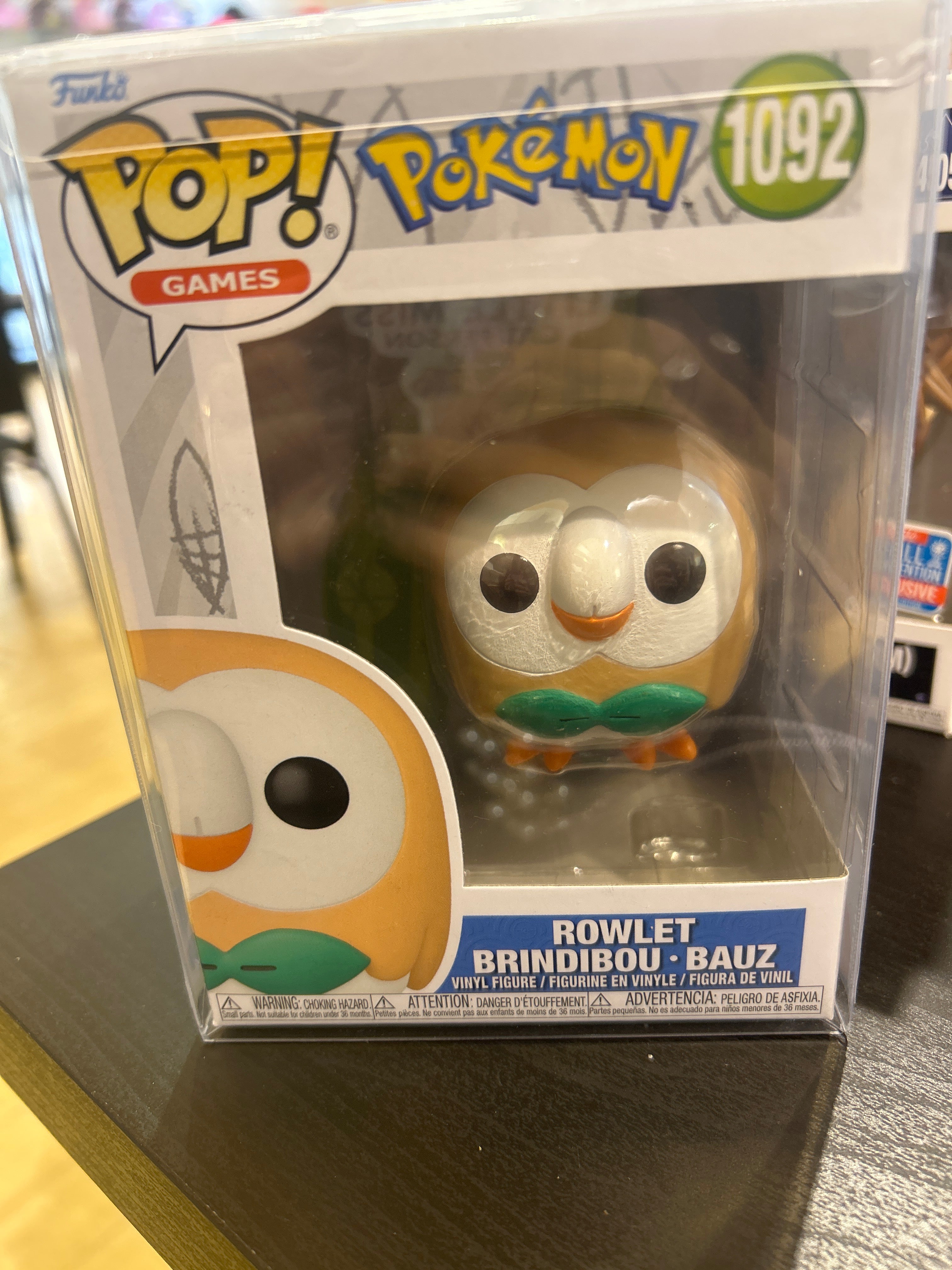 Pop! Games Pokémon 1092 ROWLET BRINDIBOU BAUZ