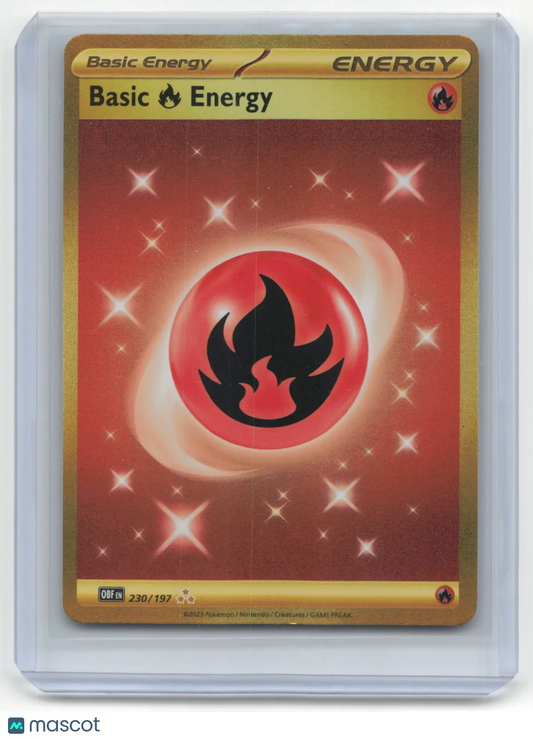 2023 Pokemon TCG Basic Fire Energy Scarlet & Violet - Obsidian Flames #230/197 - Papa Joey's Collectibles