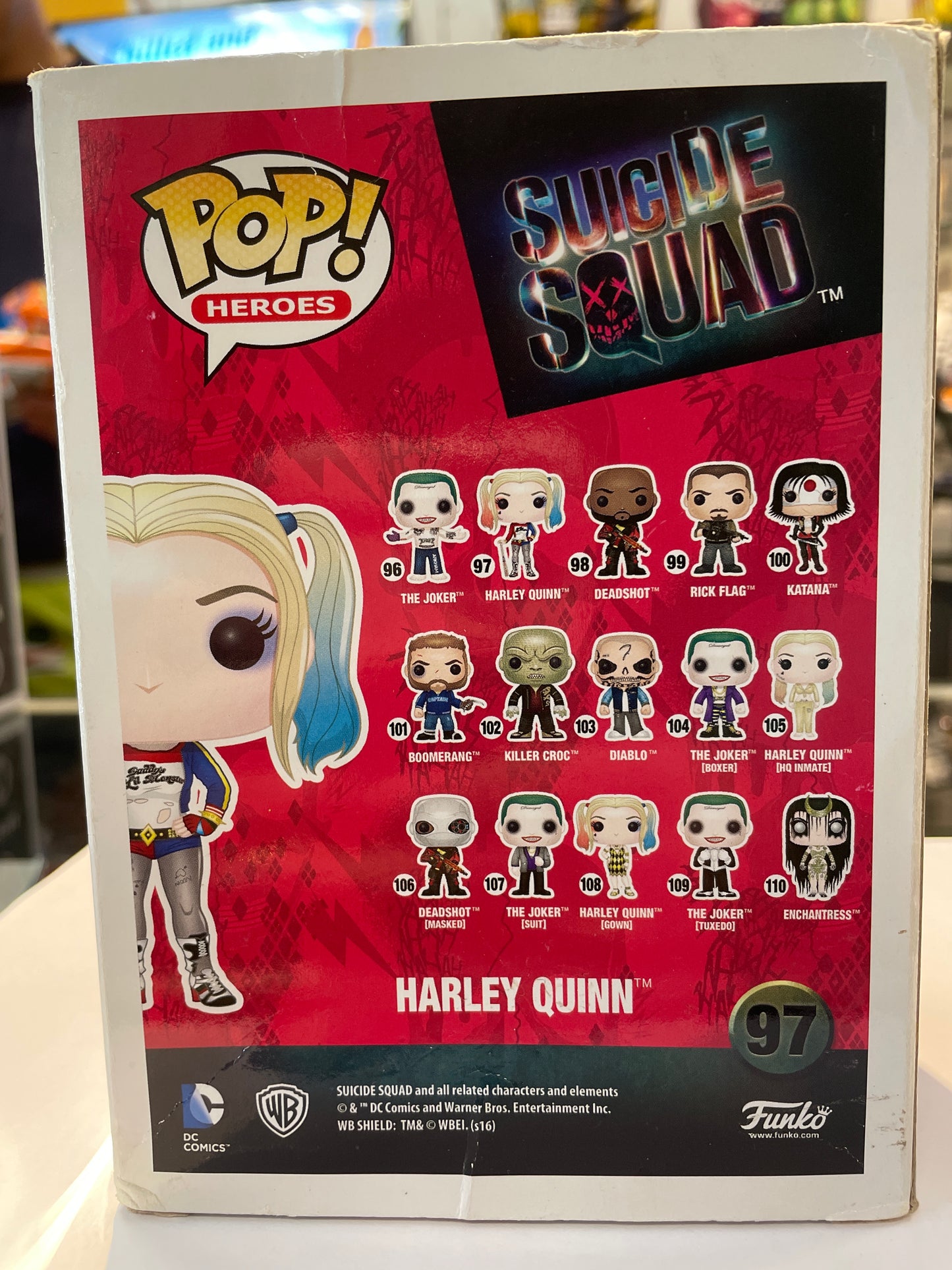 Funko Suicide Squad - Harley Quinn #97 (Damaged) - Papa Joey's Collectibles