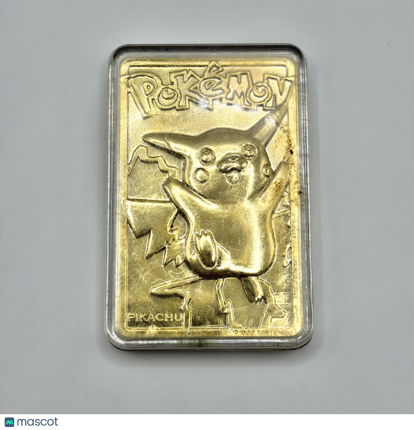 1999 Nintendo Burger King Pokémon Pikachu Gold Plated #25 (w/ Case) [Poor]