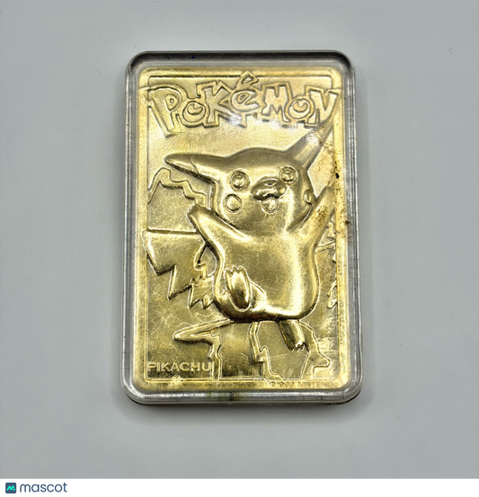 1999 Nintendo Burger King Pokémon Pikachu Gold Plated #25 (w/ Case) [Poor]