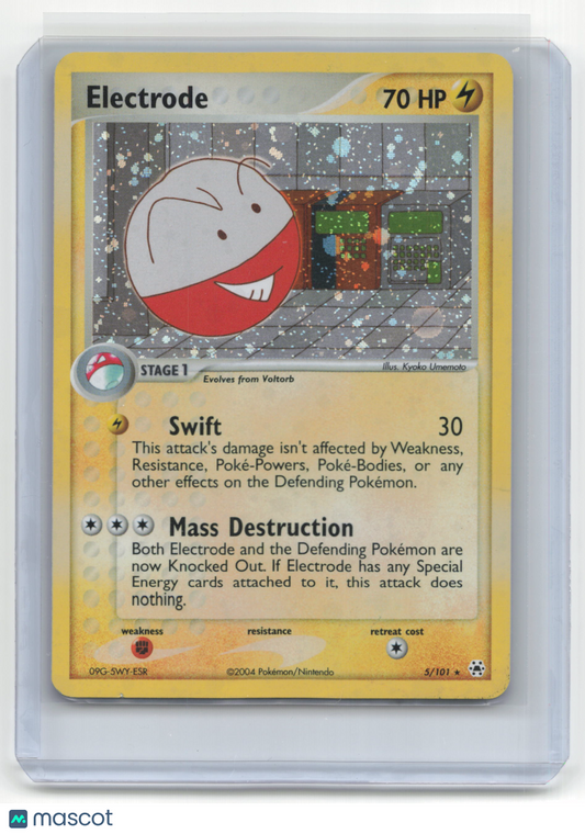 2004 Pokemon TCG Electrode EX Hidden Legends #5/101 Mod Played Holo