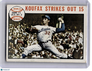1964 Topps Baseball—Sandy Koufax #136 —Very Good