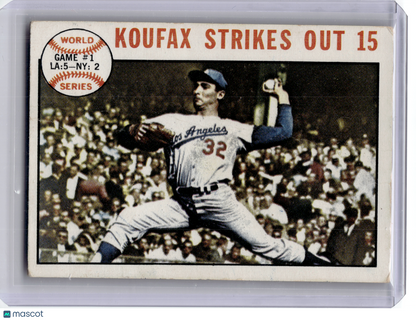 1964 Topps Baseball—Sandy Koufax #136 —Very Good